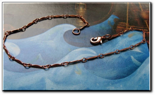 Solid Copper Anklet CA636G – Available in 8 to 11 inch lengths.