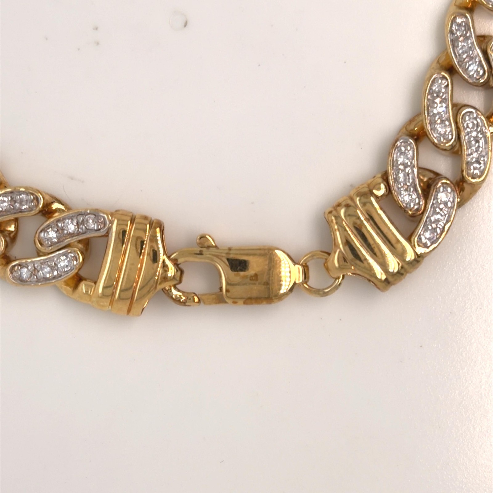 Miami Cuban Link Bracelet – 14K Gold plated over 925 Sterling Silver CZ studded