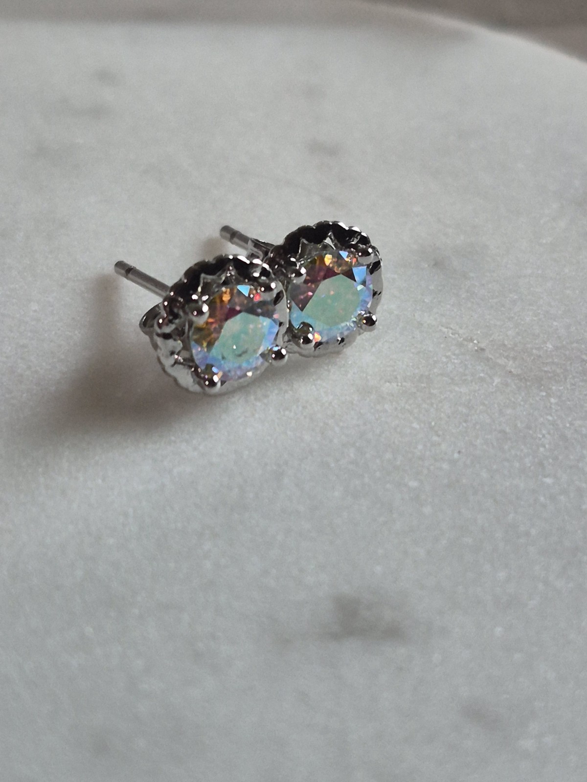 Fantasy Yellow Colored Moissanite Stud Earrings GRA Certificate