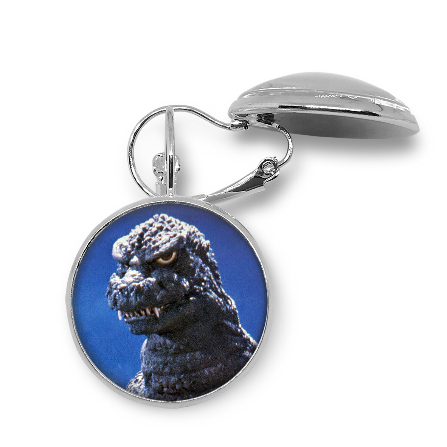 Godzilla The King Of Monsters Key Ring Cufflinks Tie Clip Necklace Ring Earrings
