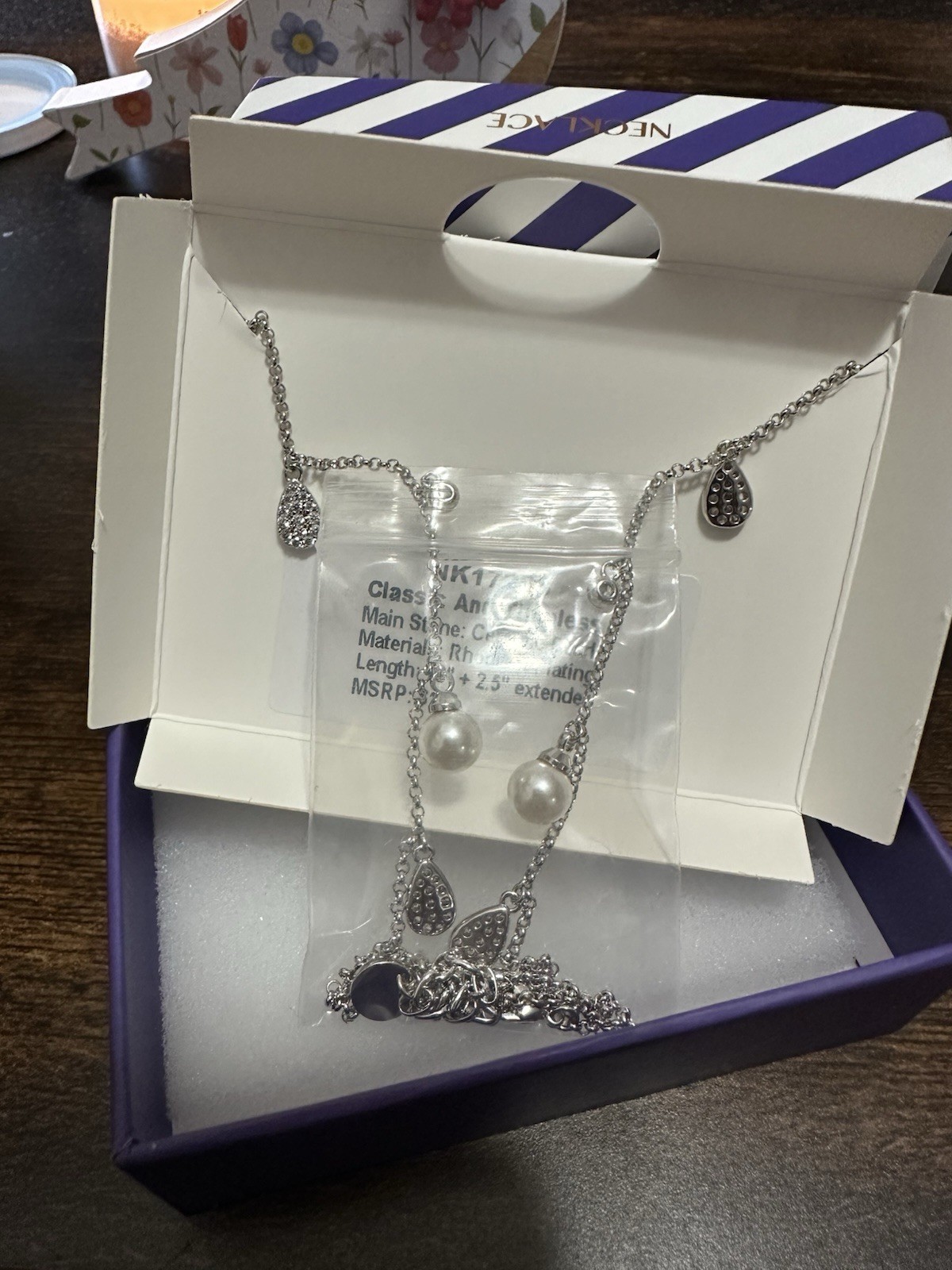 Bomb Party June 2026 NK17296 Classic And Timeless Ceramic Pearl Rhodium Plating