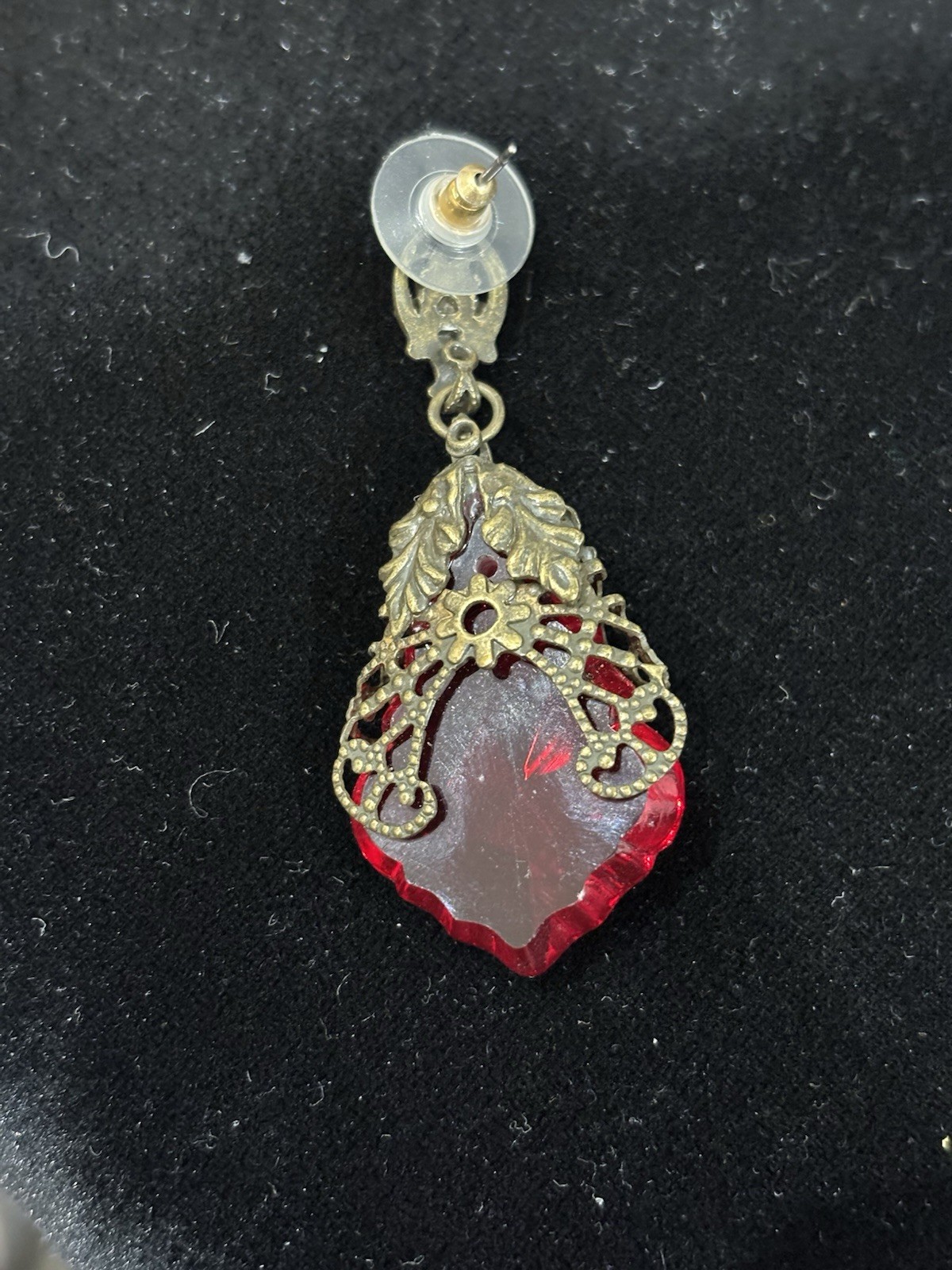 Sweet Romance Art Nouveau Gothic Inspired Earrings And Necklace Set.