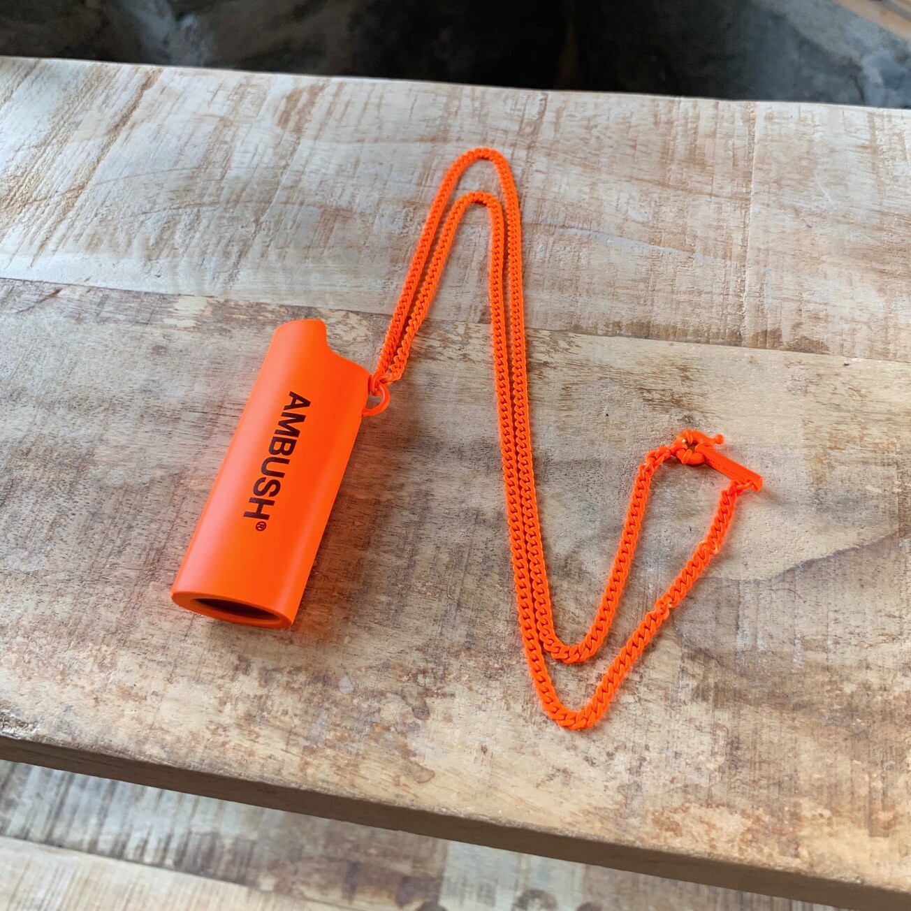 Ambush Design Neon Orange Lighter Necklace