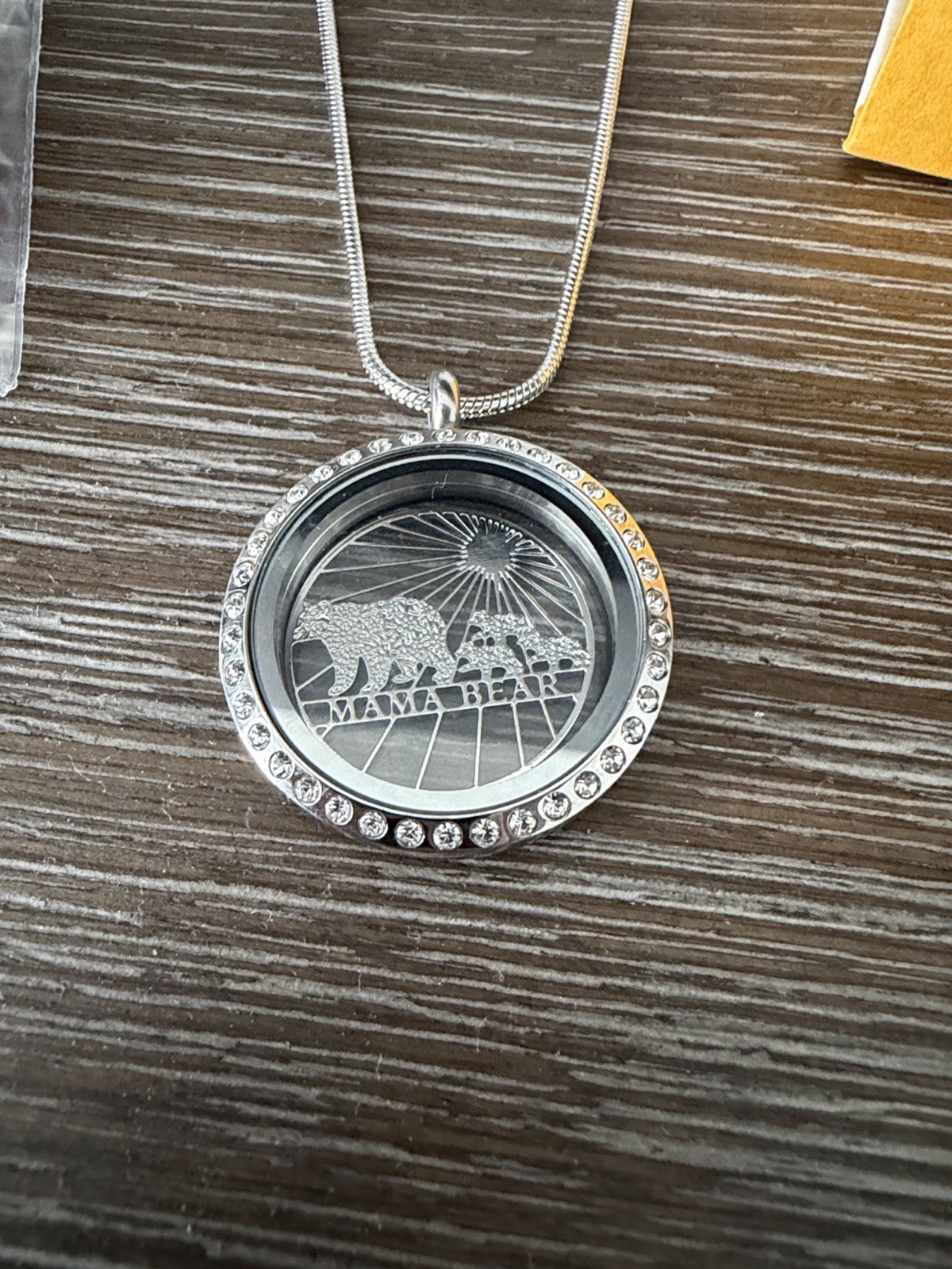 Mama Bear Birthstone Necklace