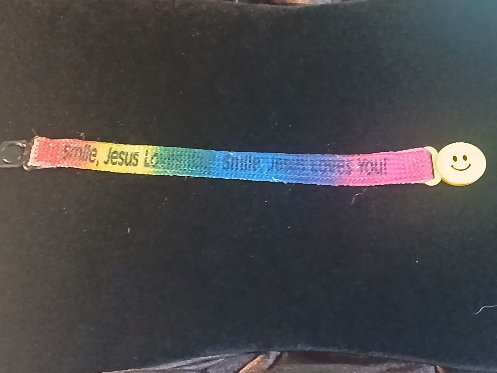 1992 Jesus loves me nylon bracelet