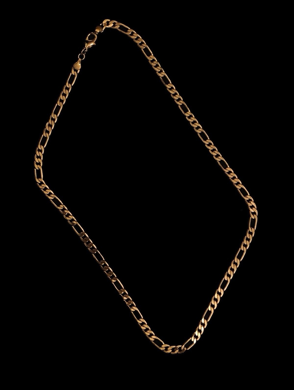 Gold-Tone Figaro Chain Necklace