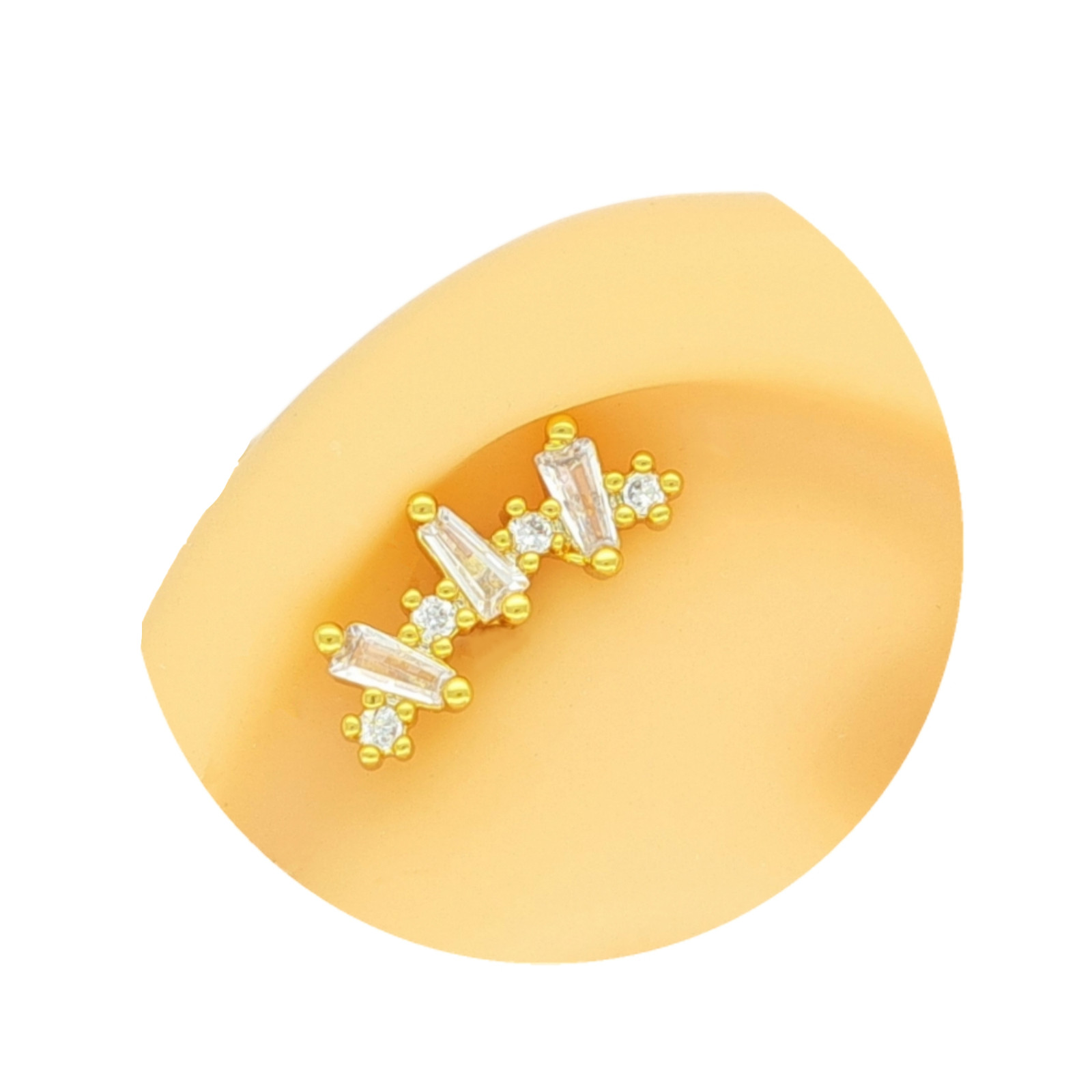Beautiful Gold Silver Rose Cartilage Helix Conch Earrings Surgical steel B2