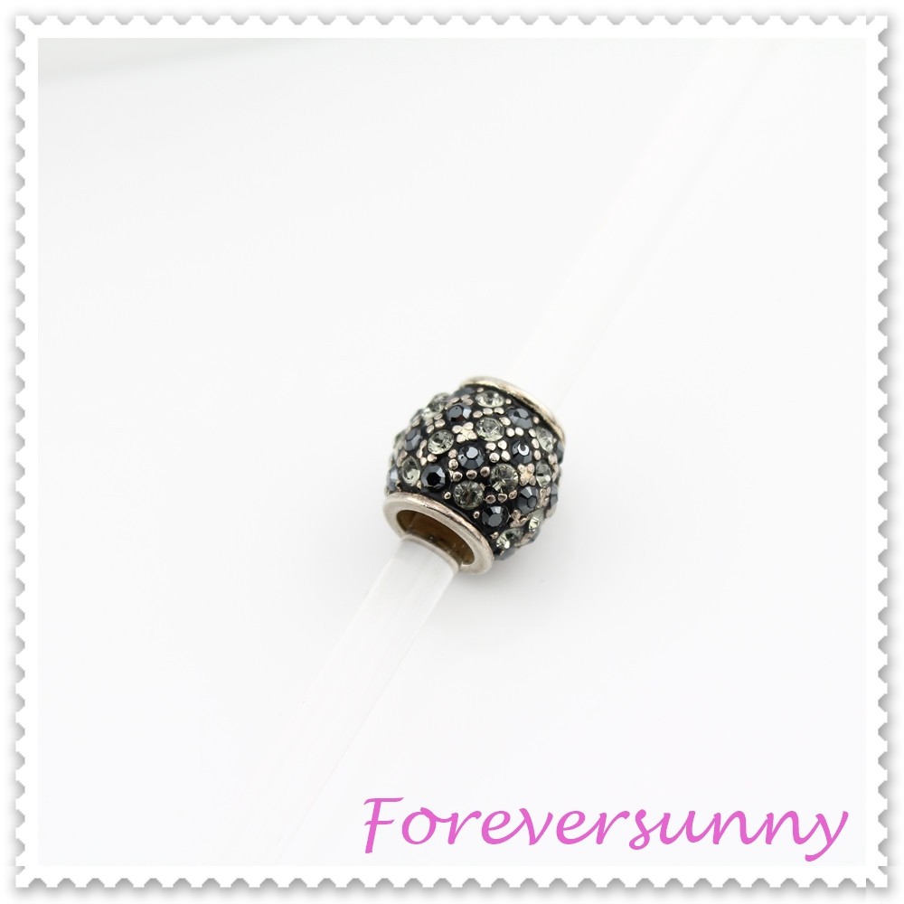 Brighton Crystal Hematite Bead Spacer