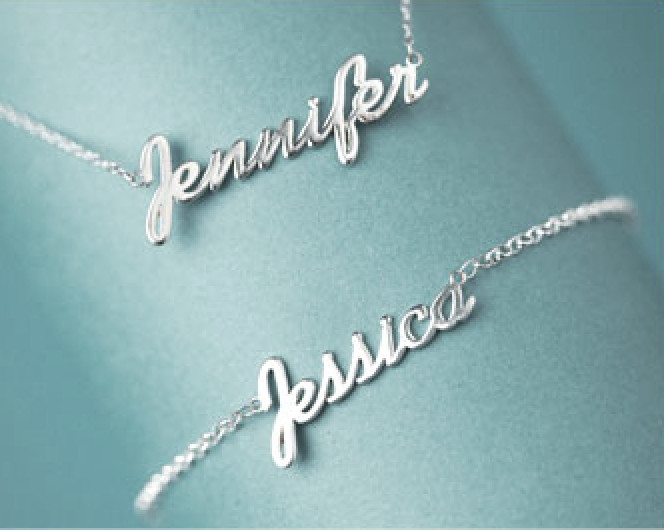 Donna – Name Bracelet Bangle Sterling Silver female Personalized Custom gift
