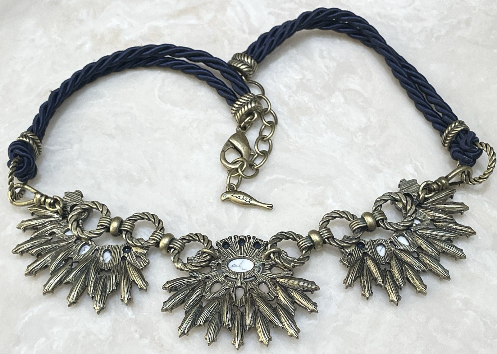Chloe & Isabel Morningtide Collar Necklace Statement Chunky Choker Flower ~19.5”