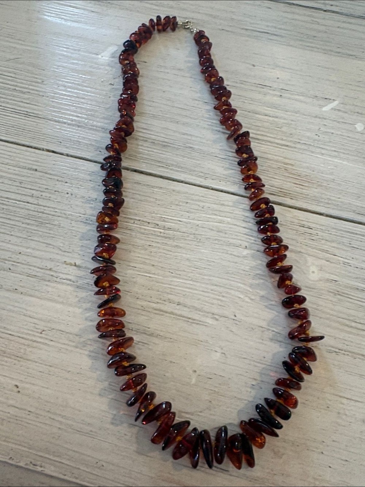 Vintage Baltic Amber Beaded Hand Knotted Necklace