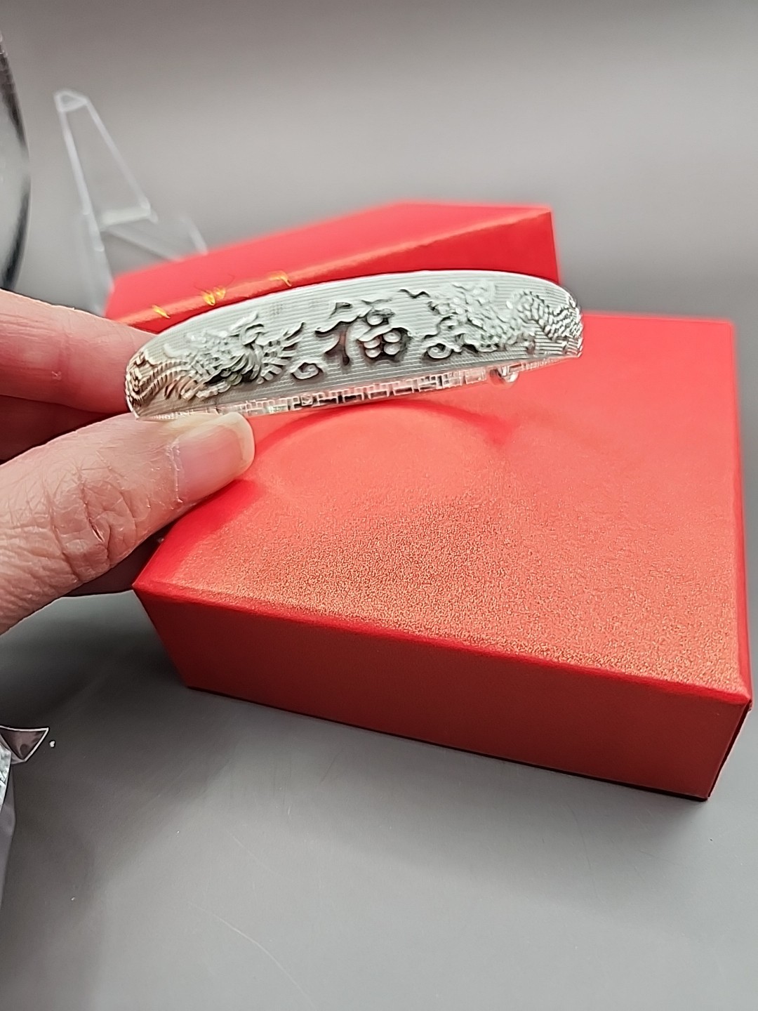 925 Silver Plated Adjustable Bangle Bracelet Women Fashion Jewelry