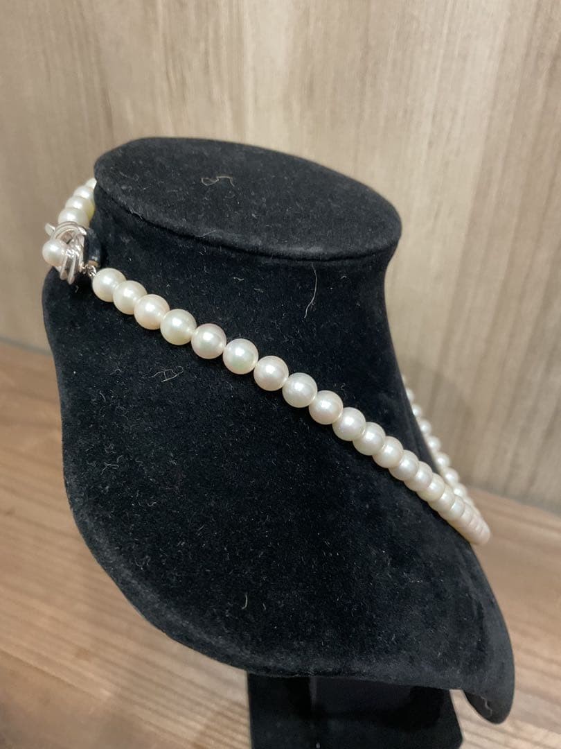 TASAKI Akoya Pearl Necklace 16 Inch Round 6.5-7.0mm From Japan