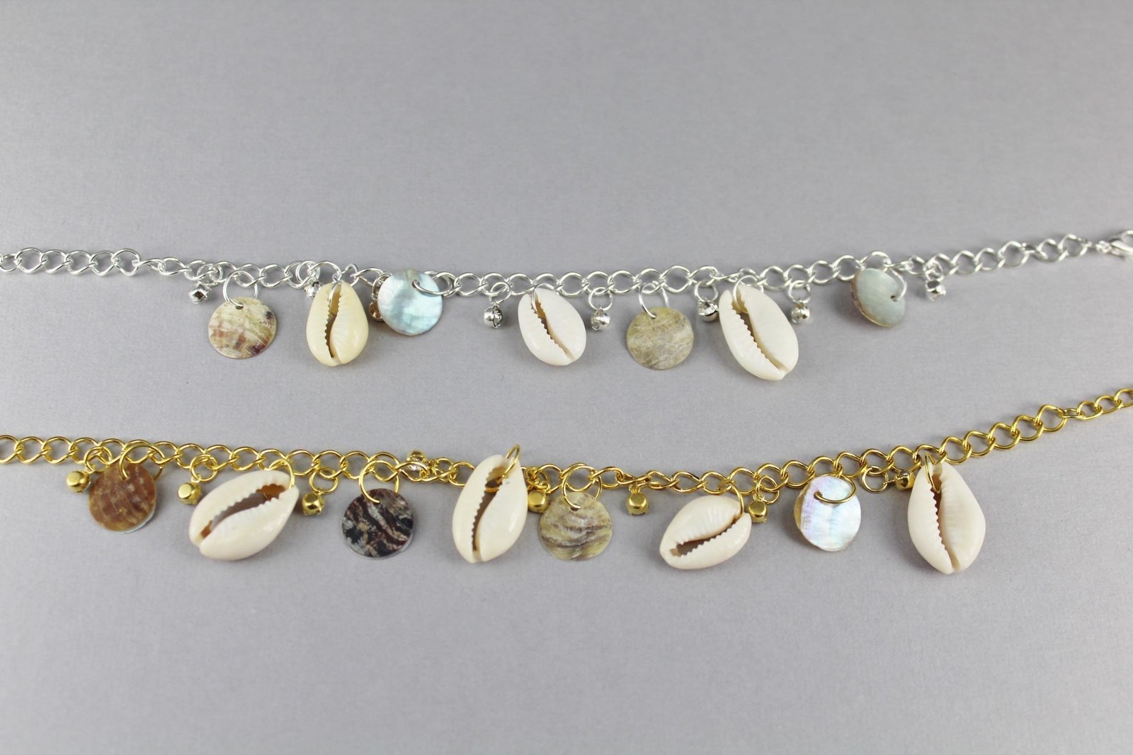 Silver Shell anklet seashell adjustable ankle bracelet 8 – 11 inches anklette