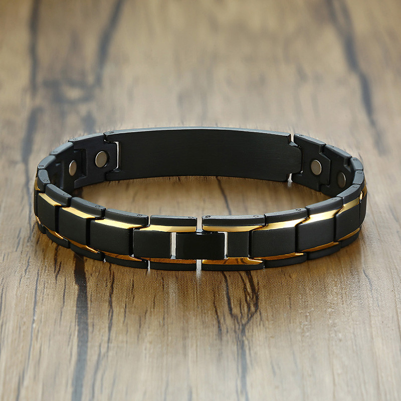 Unisex Medical Alert Magnetic Healing Therapy Bangle Bracelet TYPE 2 DIABETES