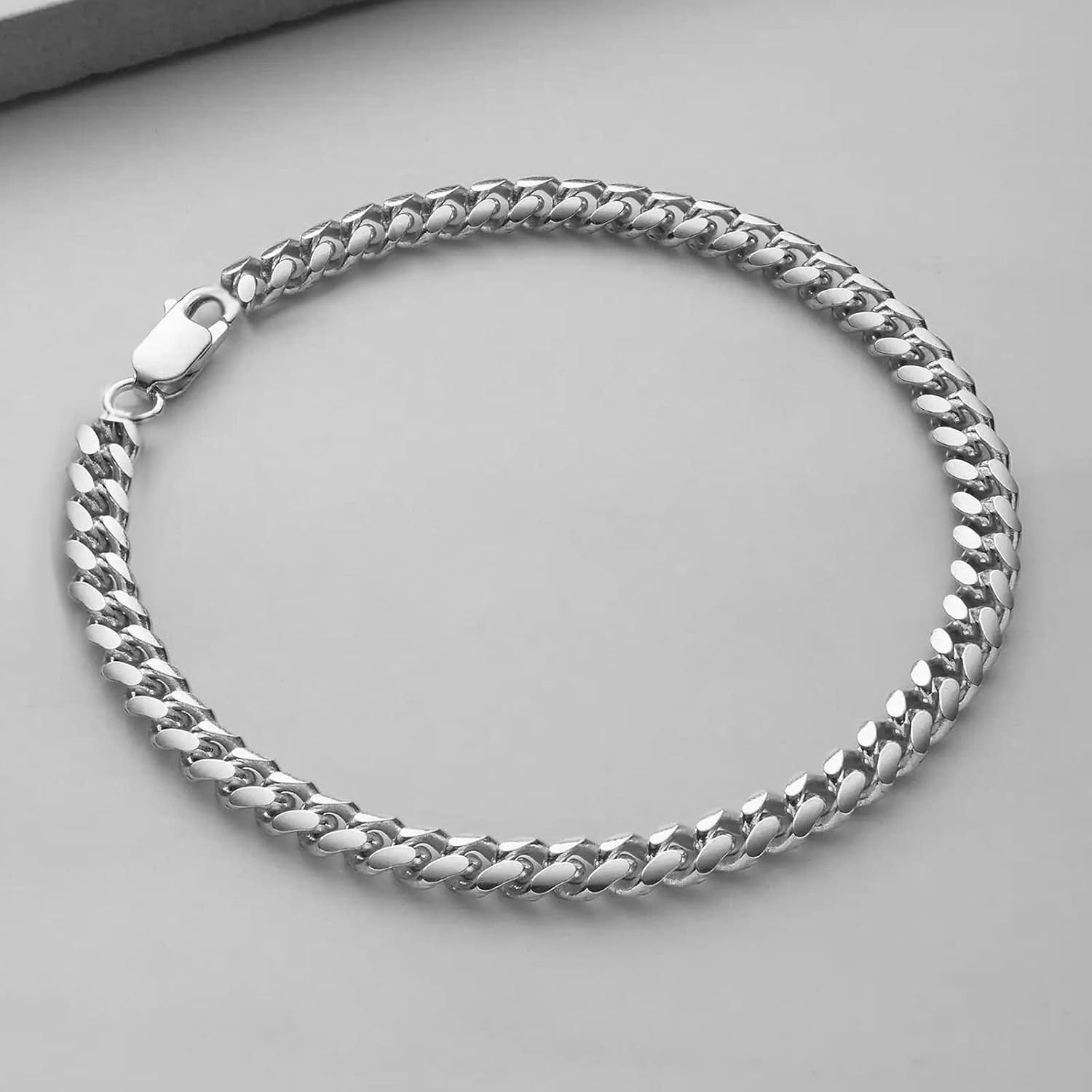 Stainless Steel Cuban Chain Bracelets for Men & Women – 6.5/7/7.5/8/9 Inch Go…