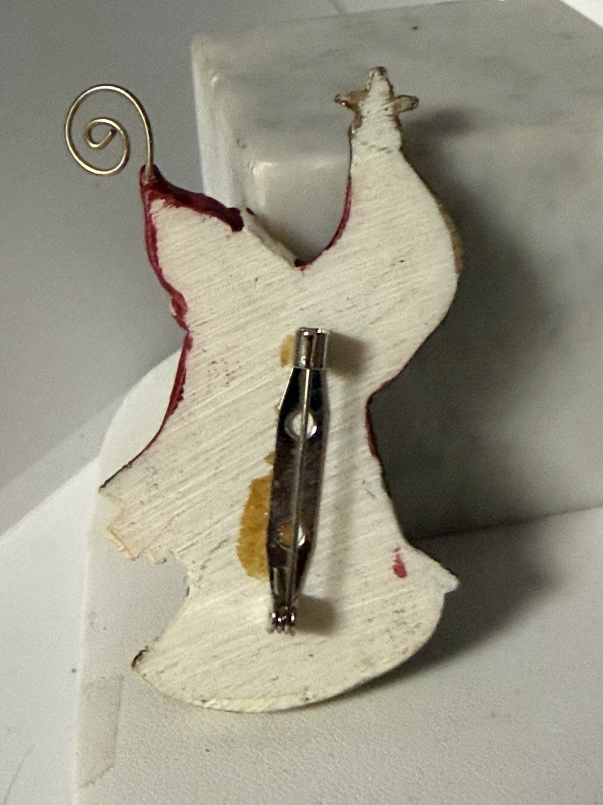 Christmas Brooch Pin Mystical Santa Claus Composite Material