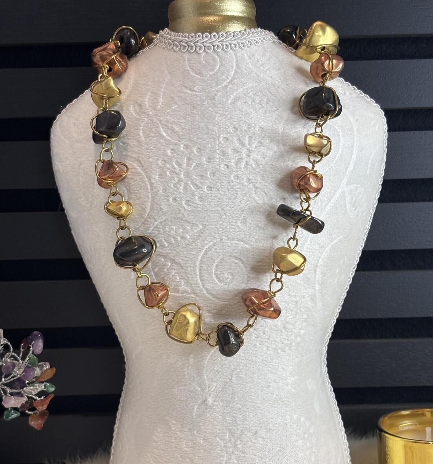 Abra Couture Multi-Color Statement Necklace