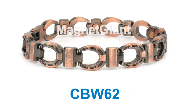 Unisex horseshoe Copper link high power magnetic bracelet CBW62