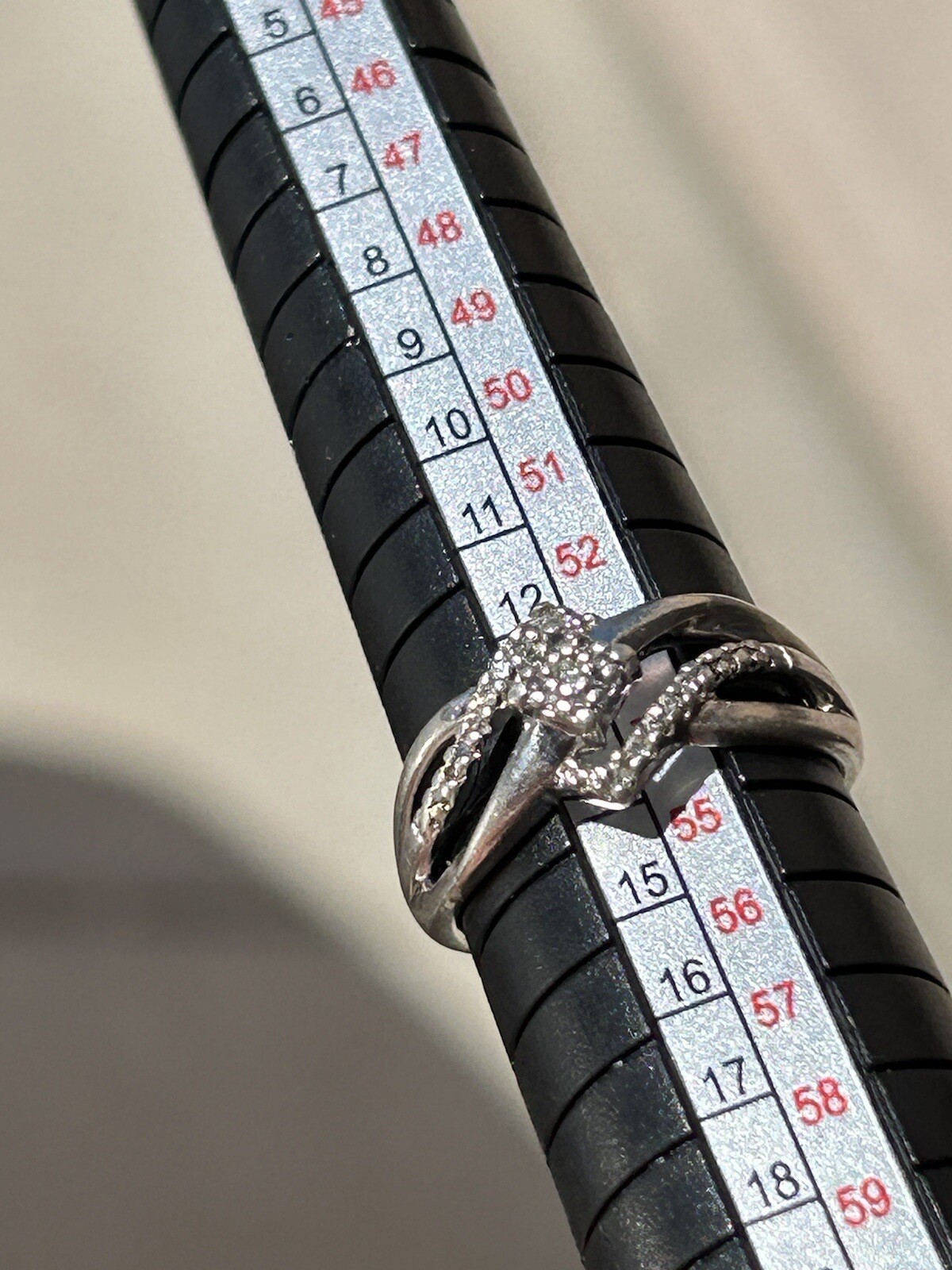 Kay Jewelers Women’s Sterling Silver (925) 1/4ct Size 7 Forever Diamond Ring