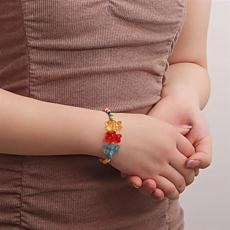 Bohemian Bear Pendant Necklace Bracelet Set for Women Cross-Border Fashion Jewel