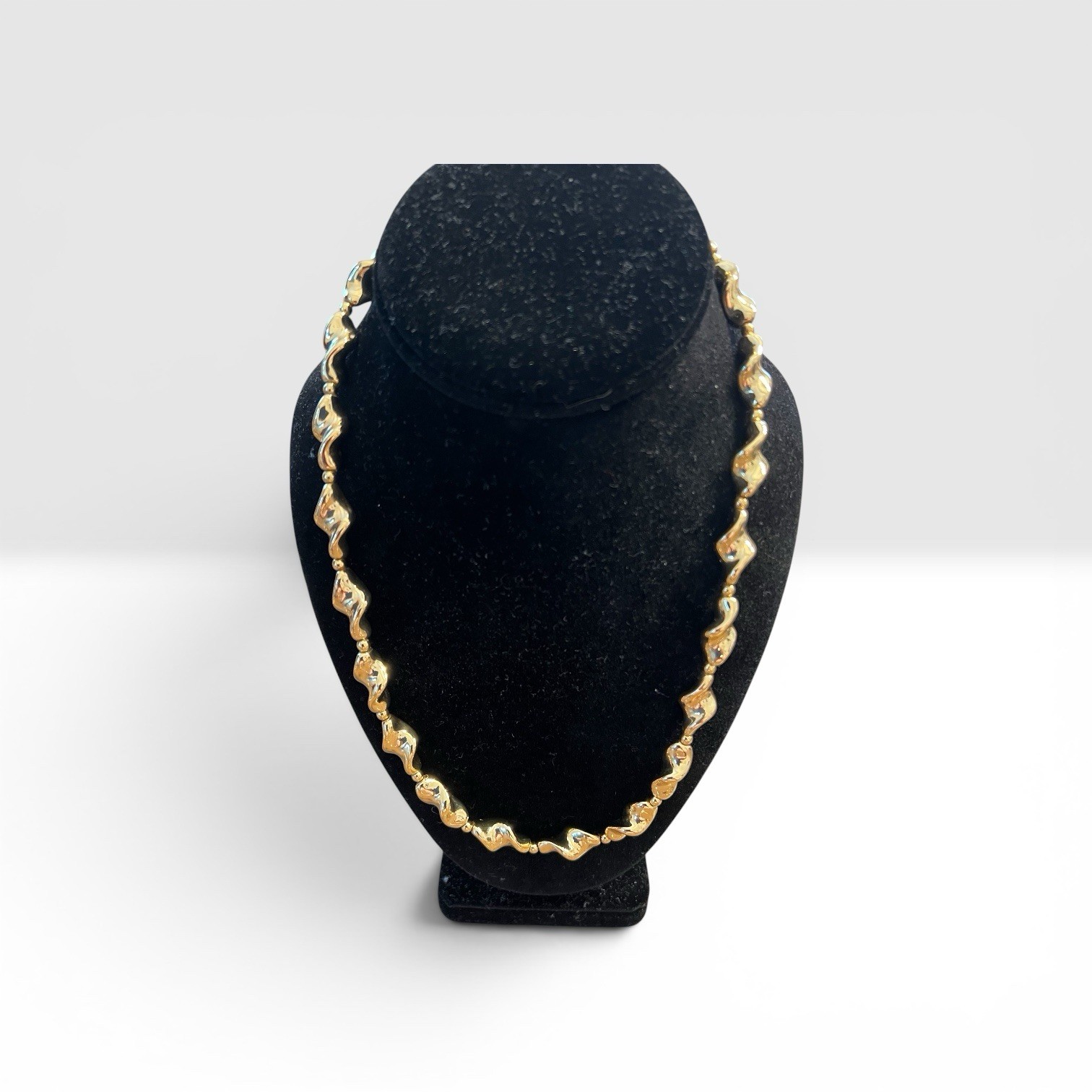 NWT 22″ Talbots Twisted Beads Statement Necklace Chic Party Vacation Jewelry