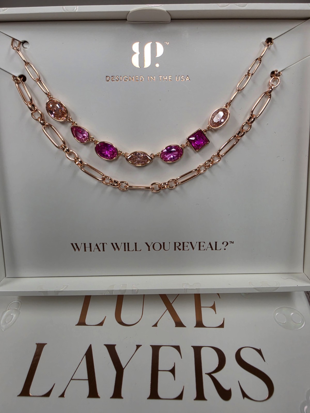 Bomb Party Luxe Layers Spring 2026 “Heart To Heart” Pink Ombre on Rose Gold