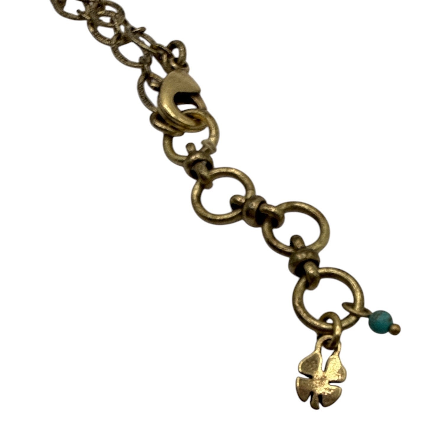 Lucky Brand Gold-Tone Floral Engraved Guitar Case Locket Necklace 32” – 34”