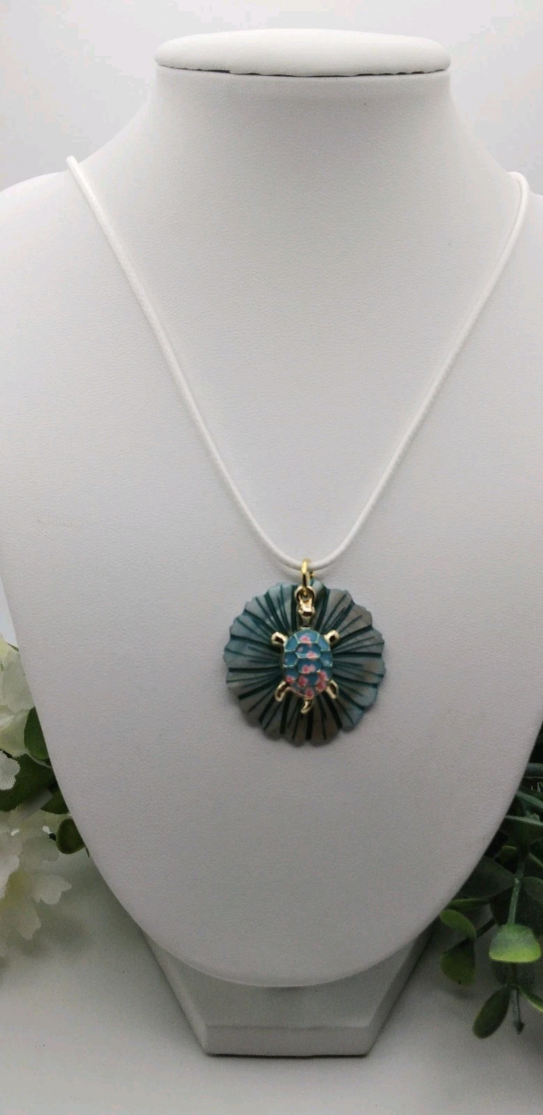 Carved Shell Ocean Necklaces RI Theme Adjustable Sea Pendant 17″ Choose Color US