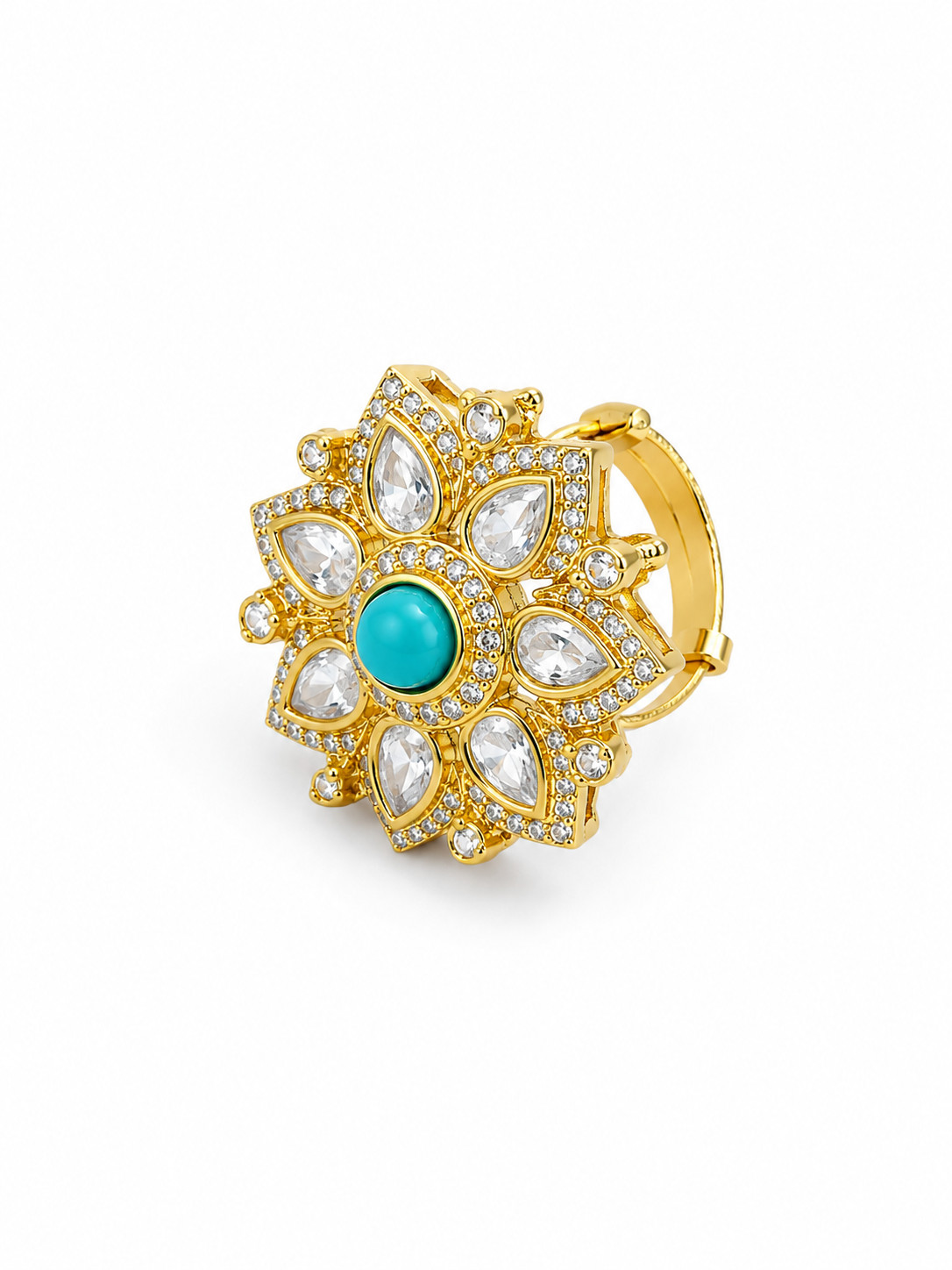 Adjustable Crystal Ring Natural Stone Healing Jewelry Handmade for Women 125