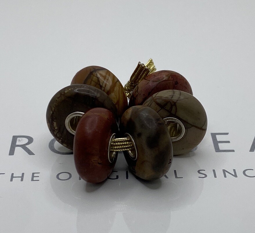 Trollbeads Limited Edition Picasso Jasper Kit Matte Finish 6 Beads