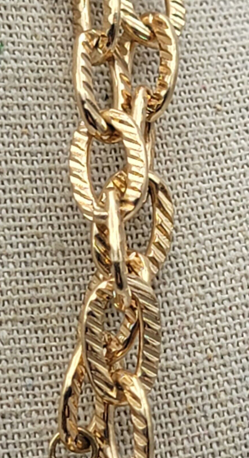 Gold-Tone Blue Cabochon Bib Necklace 19.5 In Statement Layered Lobster Clasp