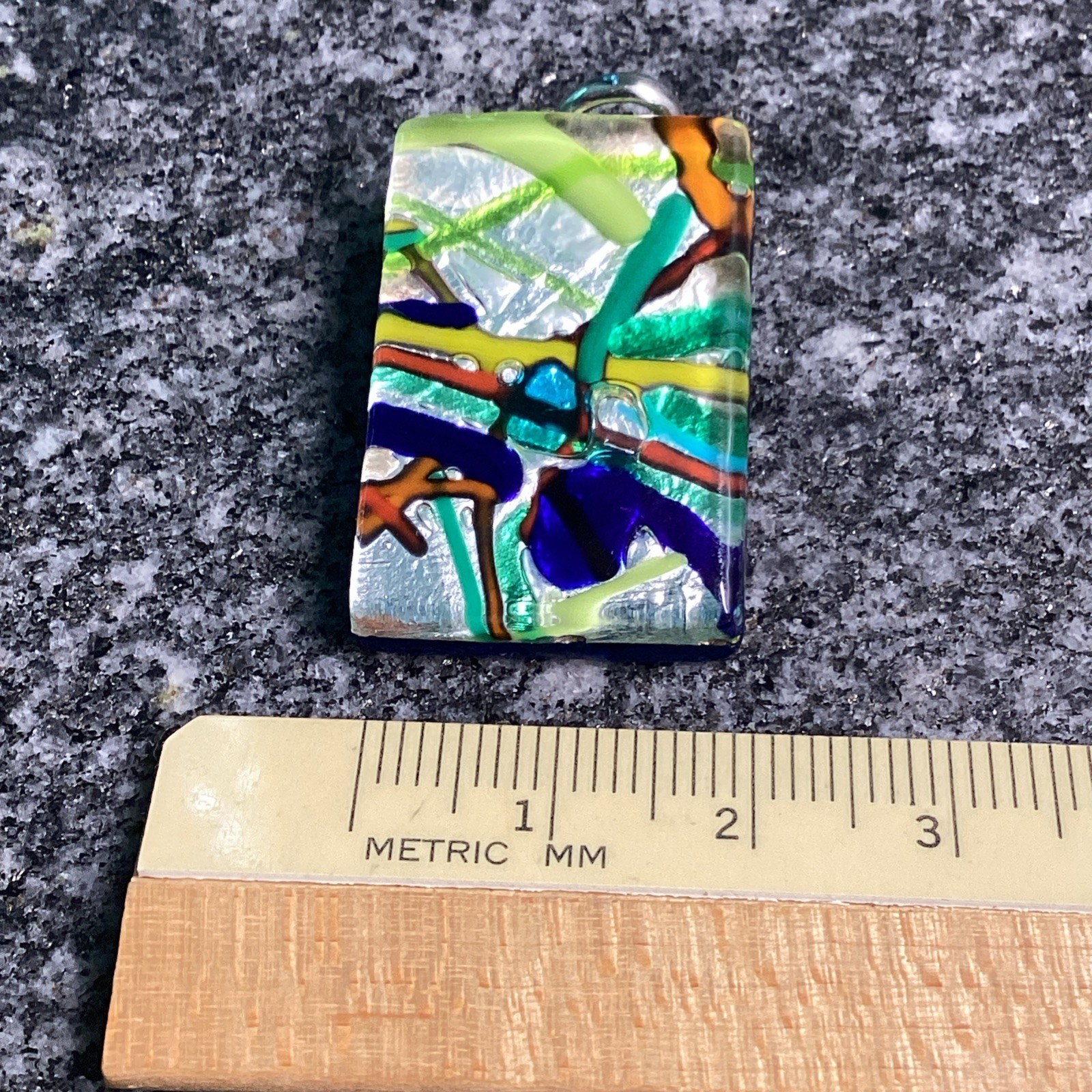 Murano Glass Rectangular Pendant