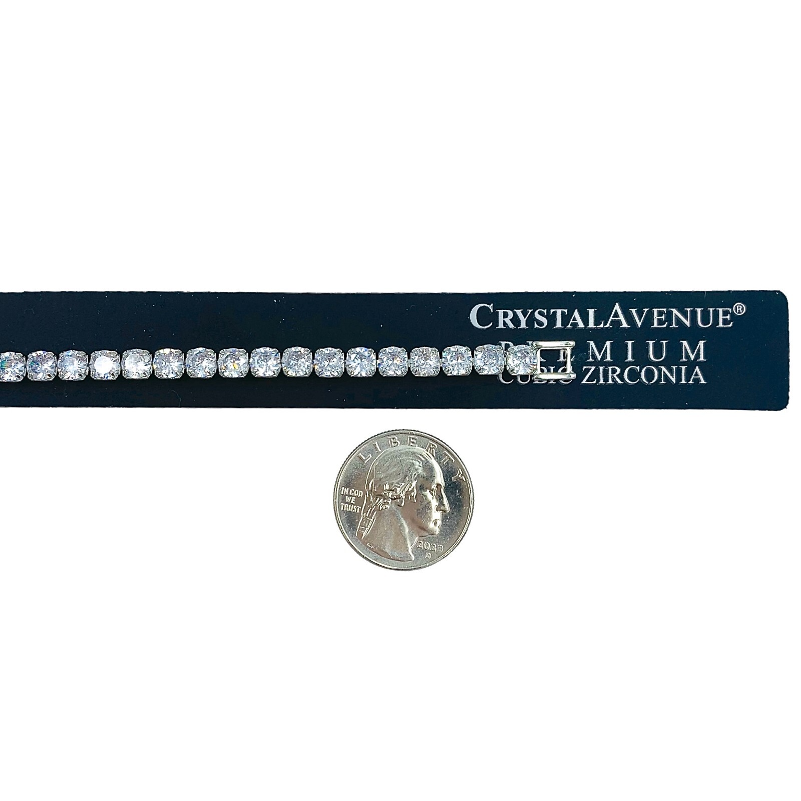 Cubic Zirconia 5mm Tennis Bracelet – Rhodium Plated (7.0in)