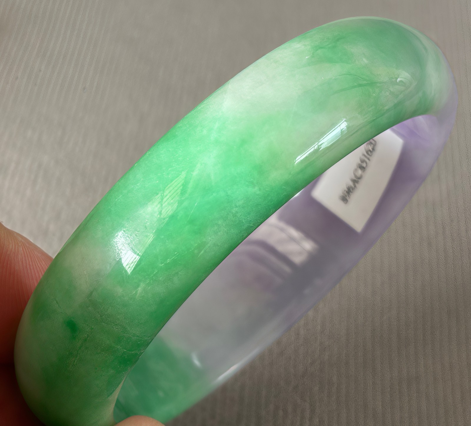 59mm Natural Green Jadeite Jade Bracelets Burma Emerald Jade Bracelet Bangle