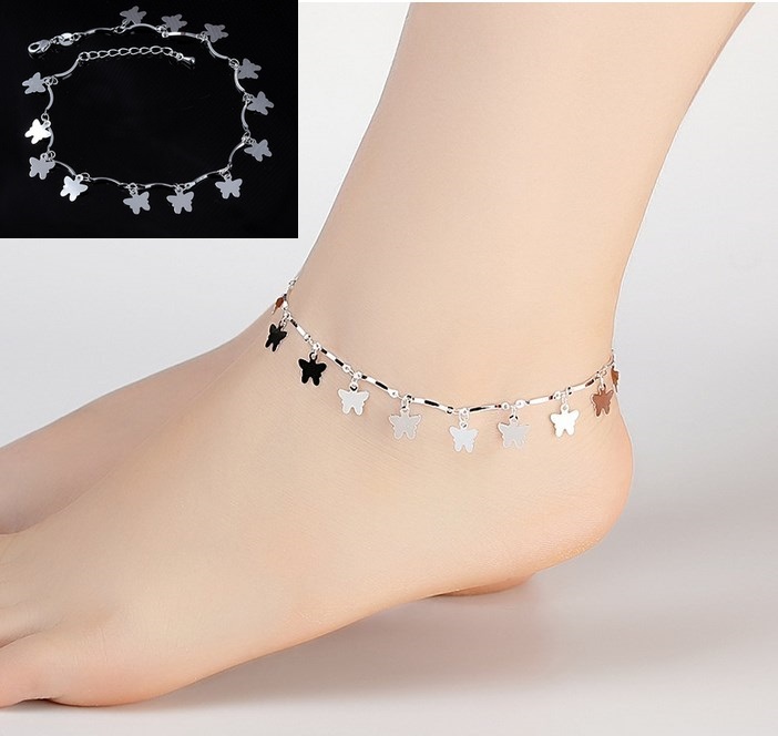 ADJUSTABLE Anklet Bracelet Barefoot Sandal Beach Foot Heart Dolphin Mickey gift