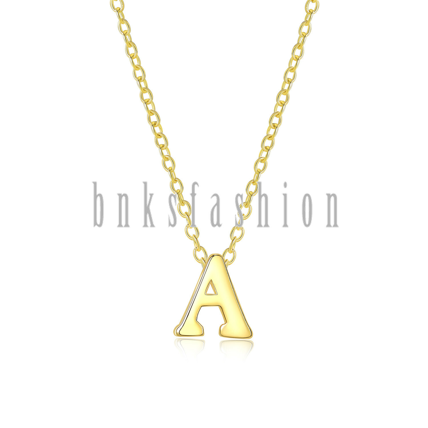 Women Girls Initial Letter A to Z Alphabet Pendant Necklace Chain Jewelry Gifts
