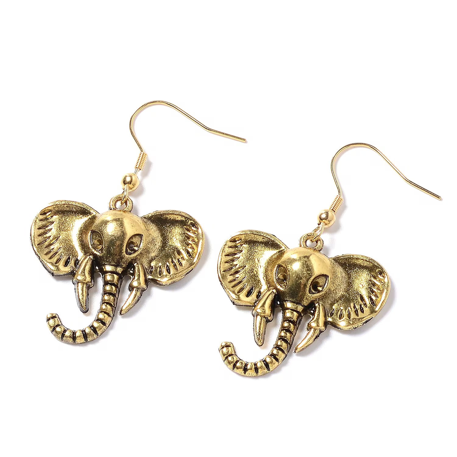 Elephant Earrings Necklace Set Stainless Steel Jewelry For Her Size 16″
