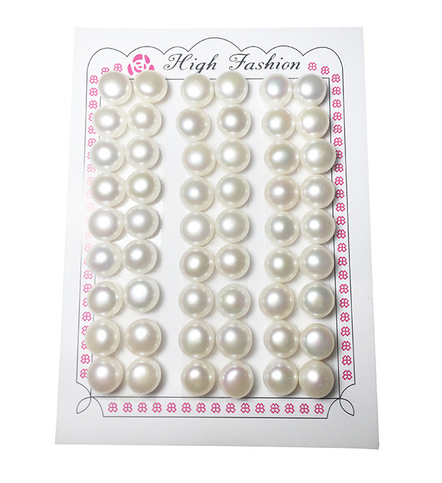 DIY Design Make Your Own Jewelry AAAA Freshwater Near Round Pearls Half-Drilled