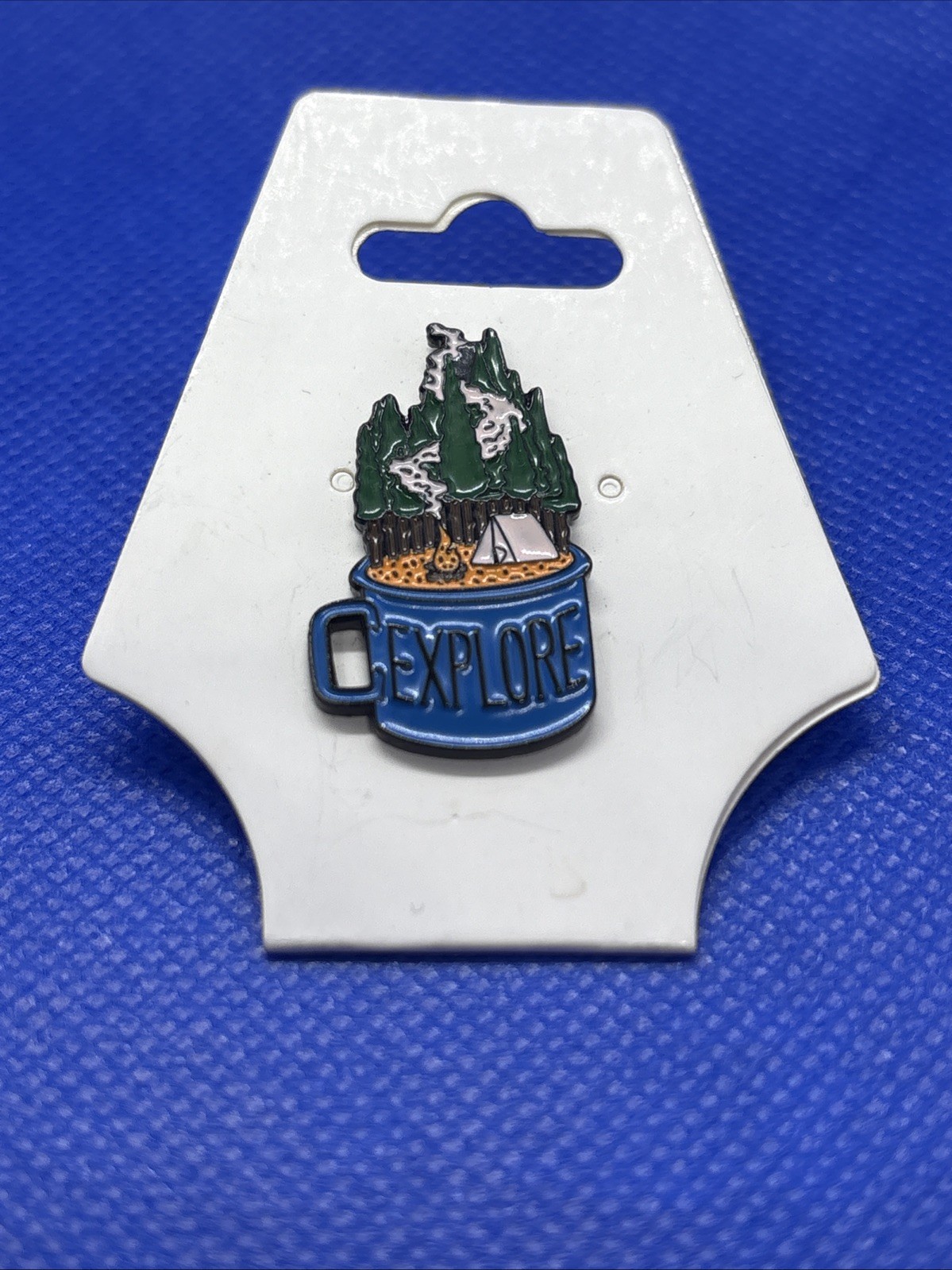 Enamel Pin Explore Outdoors Brooch Backpack Travel Camping Hiking Mountains Mug