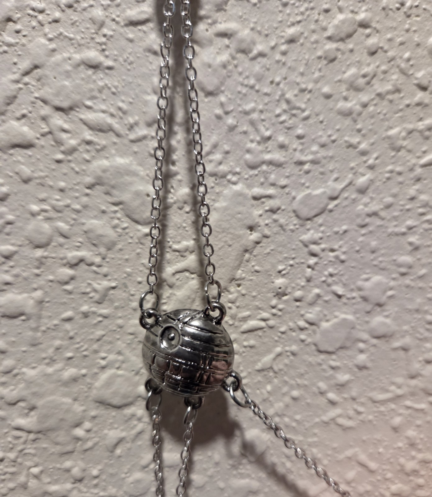 Silver Tone Multicolor Beaded Layered Multi-Strand Cable Chain Necklace Barrel