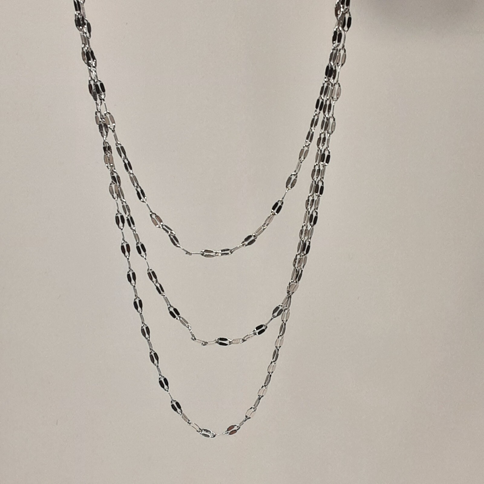 Silver Reflection – 25 inch – Pure Silver Plate Necklace