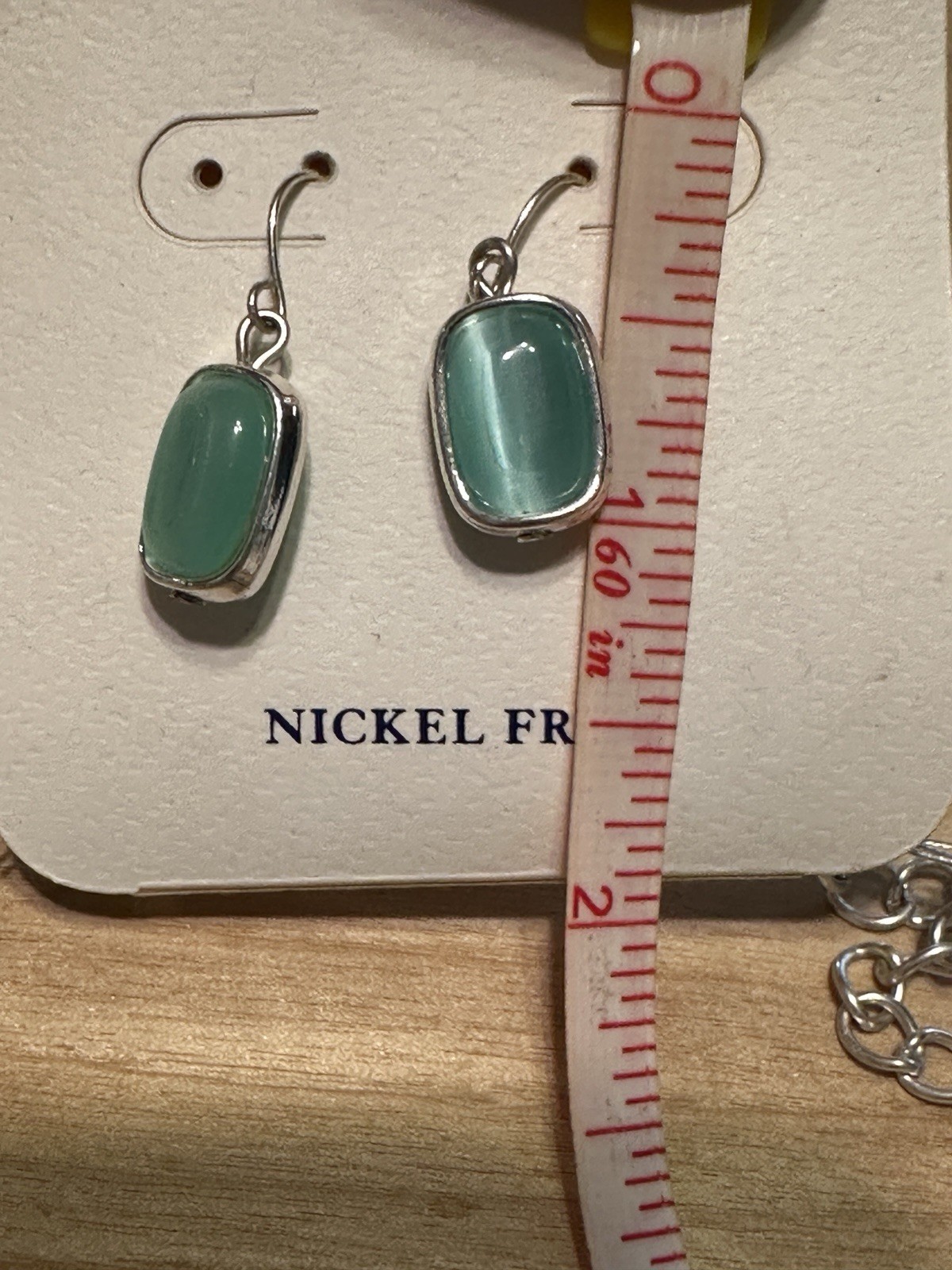 NWT CROFT & BARROW Beaded NECKLACE Drop Hook EARRING SET Nickel Free