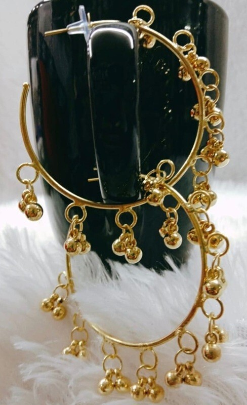 Bali Earrings Silver Gold Kori AD style As Per Picture More Variations All Types