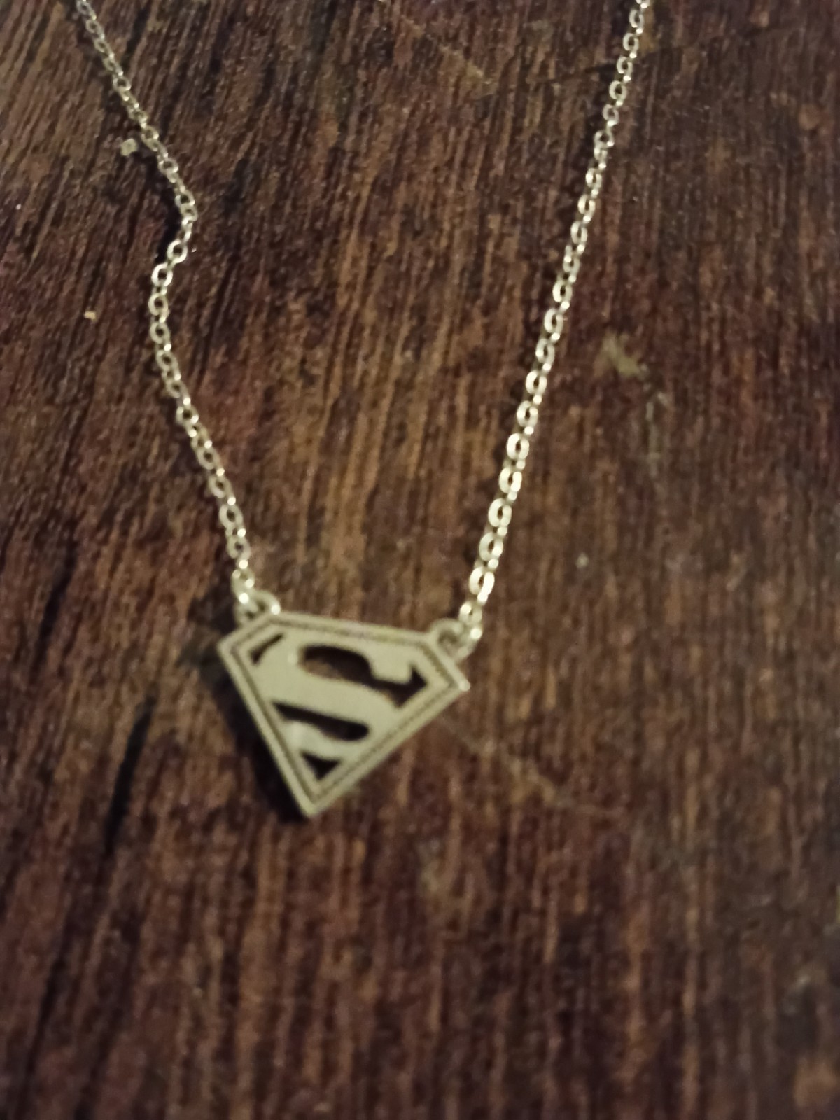 DC Comics Superman Logo Sterling Silver Necklace JCM 925 ODC 16in 2.0g