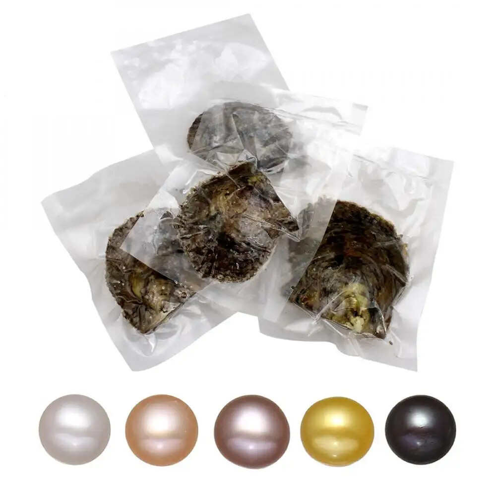Freshwater/ Akoyas Oyster Natural Pearl Bulk Cultured Round/ Oval 10-50pcs 7-8mm