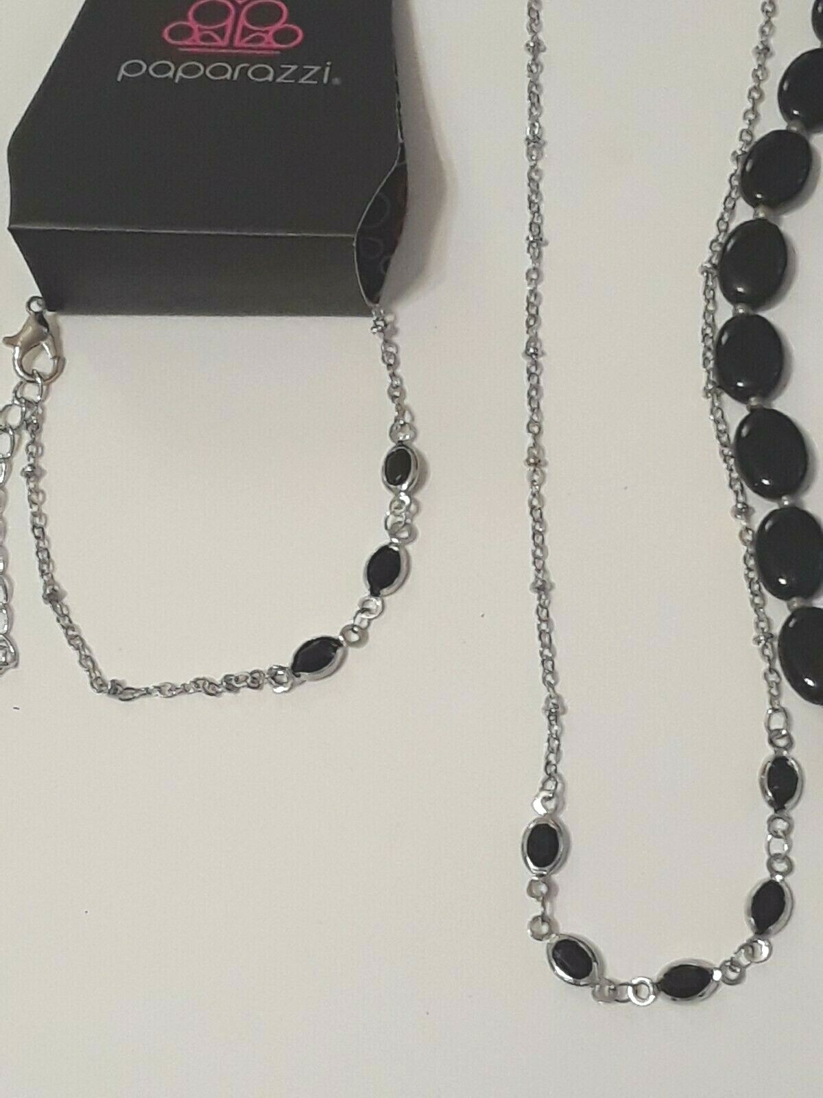 Paparazzi necklace bracelet earring set, Napier + 2 other necklaces. stones +