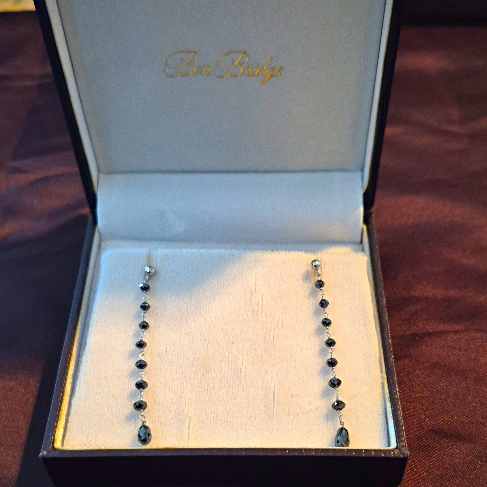 Ben Bridge Black Diamond Drop Earrings