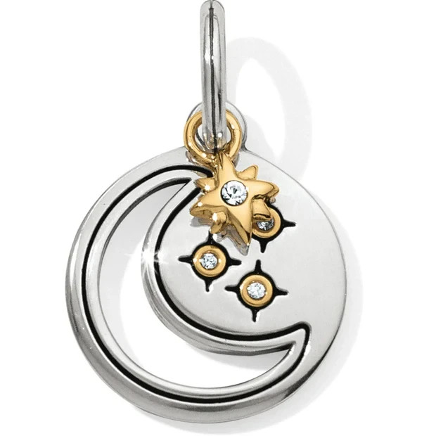 • Brighton Shadow shine Moon Two-Tone Amulet/Charm JC4102-NWOT