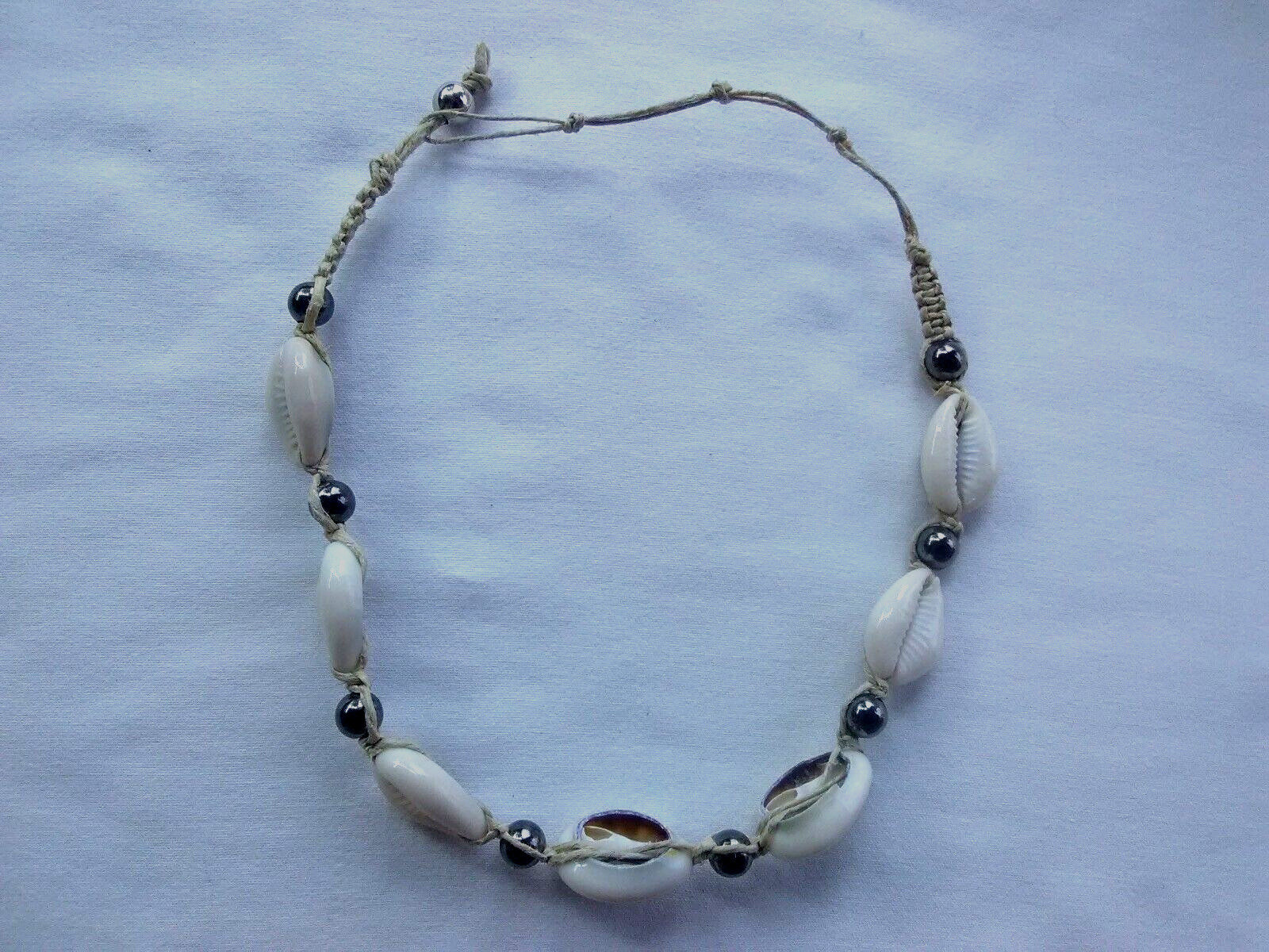Surfer Choker Cowrie Shell Ethnic Tribal Hippie Necklace Boho 17″US Seller New